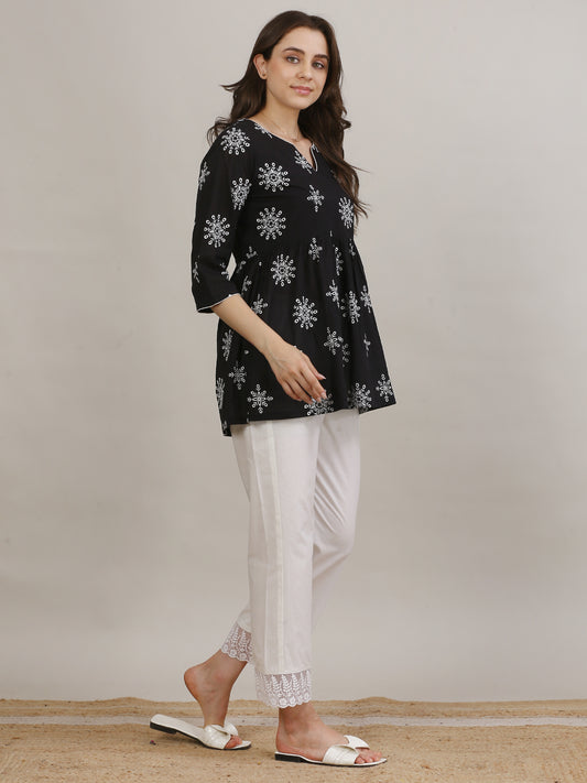 Everyday Boho Embroidered Kurti Set