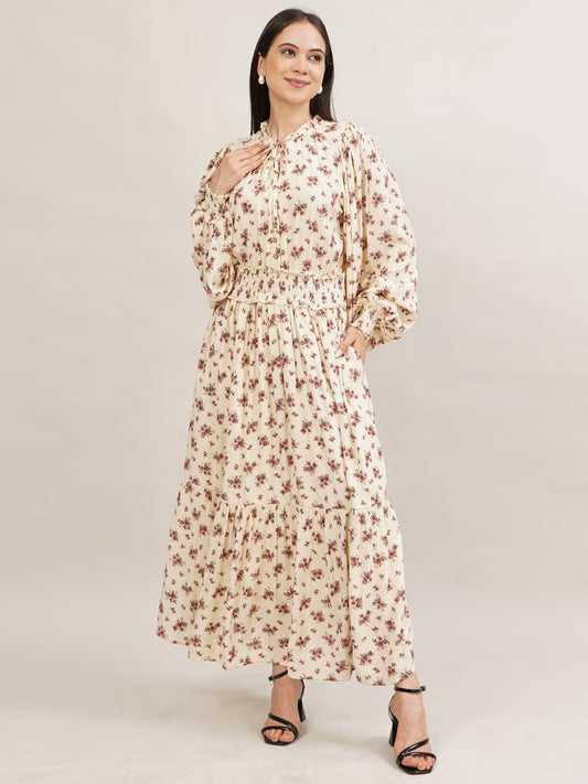 Merlot Blossom Dress