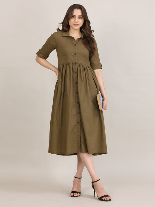 Relaxed Shirt Dress