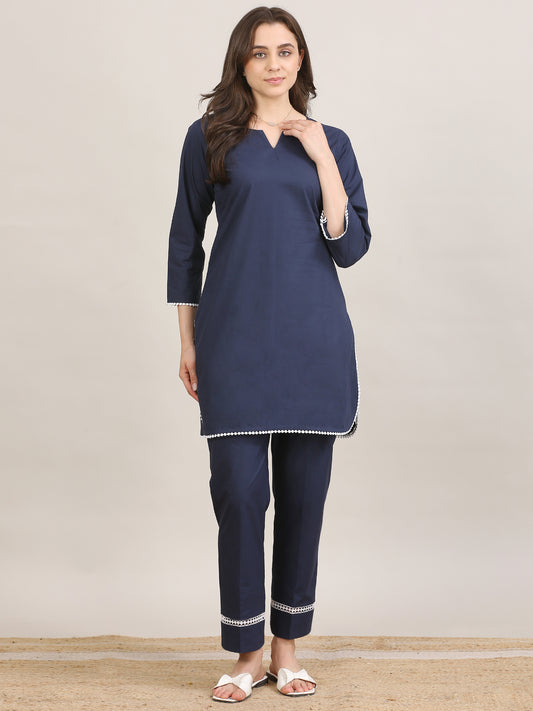 Indigo Ease Kurti Set