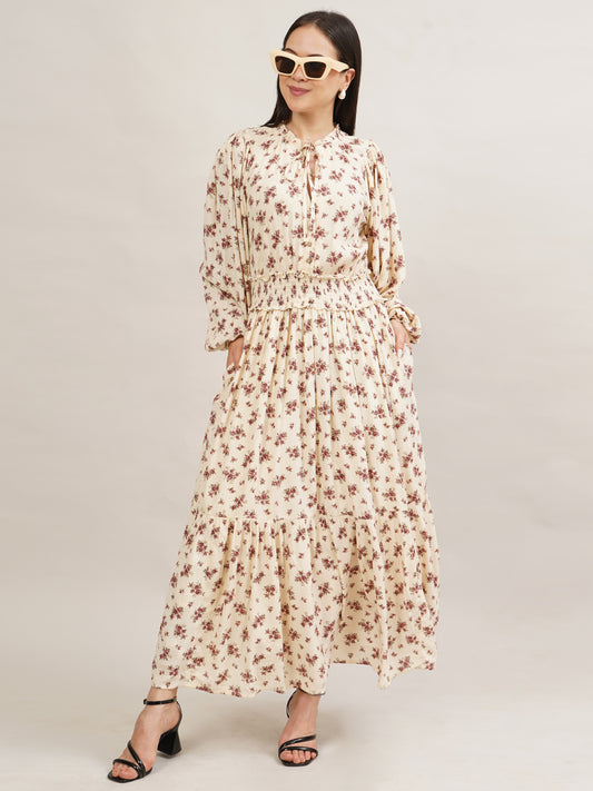 Merlot Blossom Dress