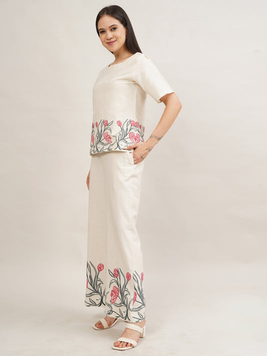 Wildflower (Blush Bloom) Embroidered Coord Set