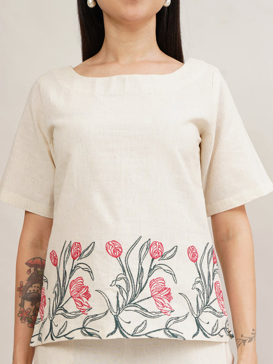 Wildflower (Blush Bloom) Embroidered Coord Set