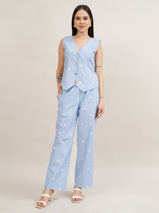 The 9-5 Ocean Vest Set
