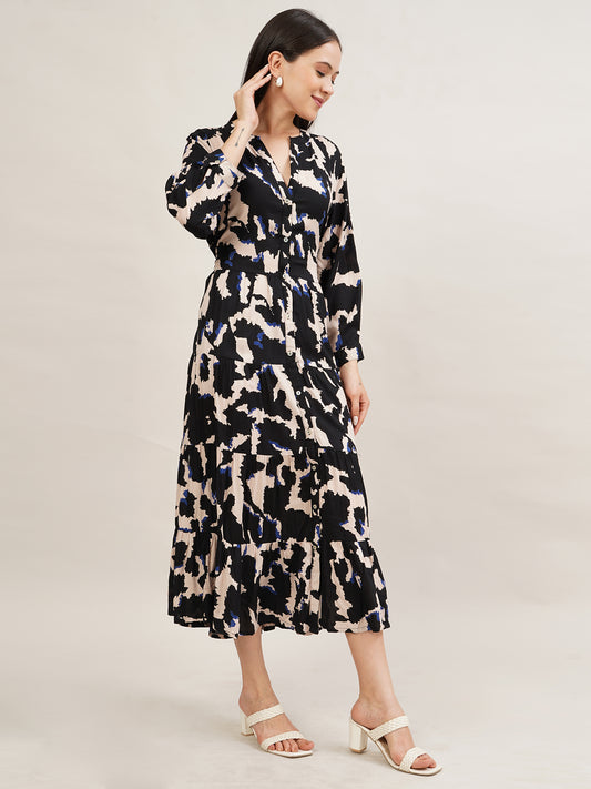 Evening Canvas Midi Dress